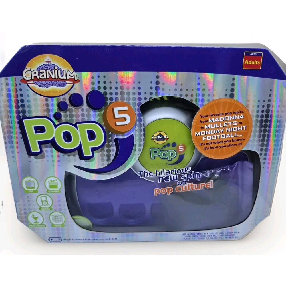 Cranium Pop 5 Adult Pop Culture Trivia Console Board Game - NEW - Sealed